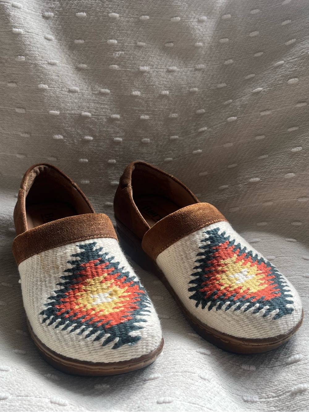 NWOB Born Embroidered Clogs
